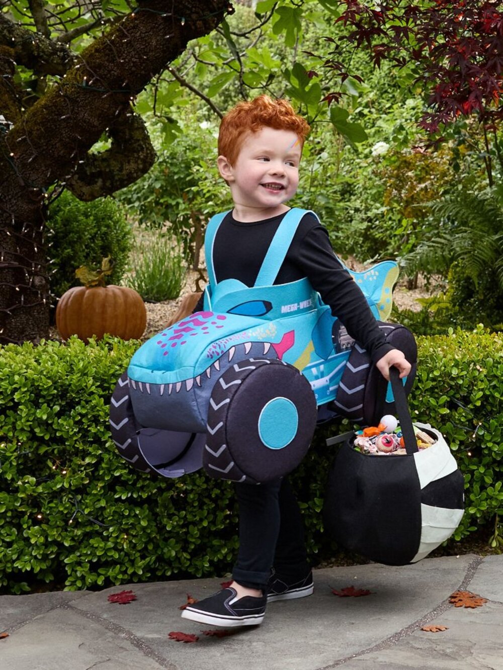 Pottery Barn x Hot Wheels Monster Trucks Mega Wrex Ride-On Toddler Costume NWT